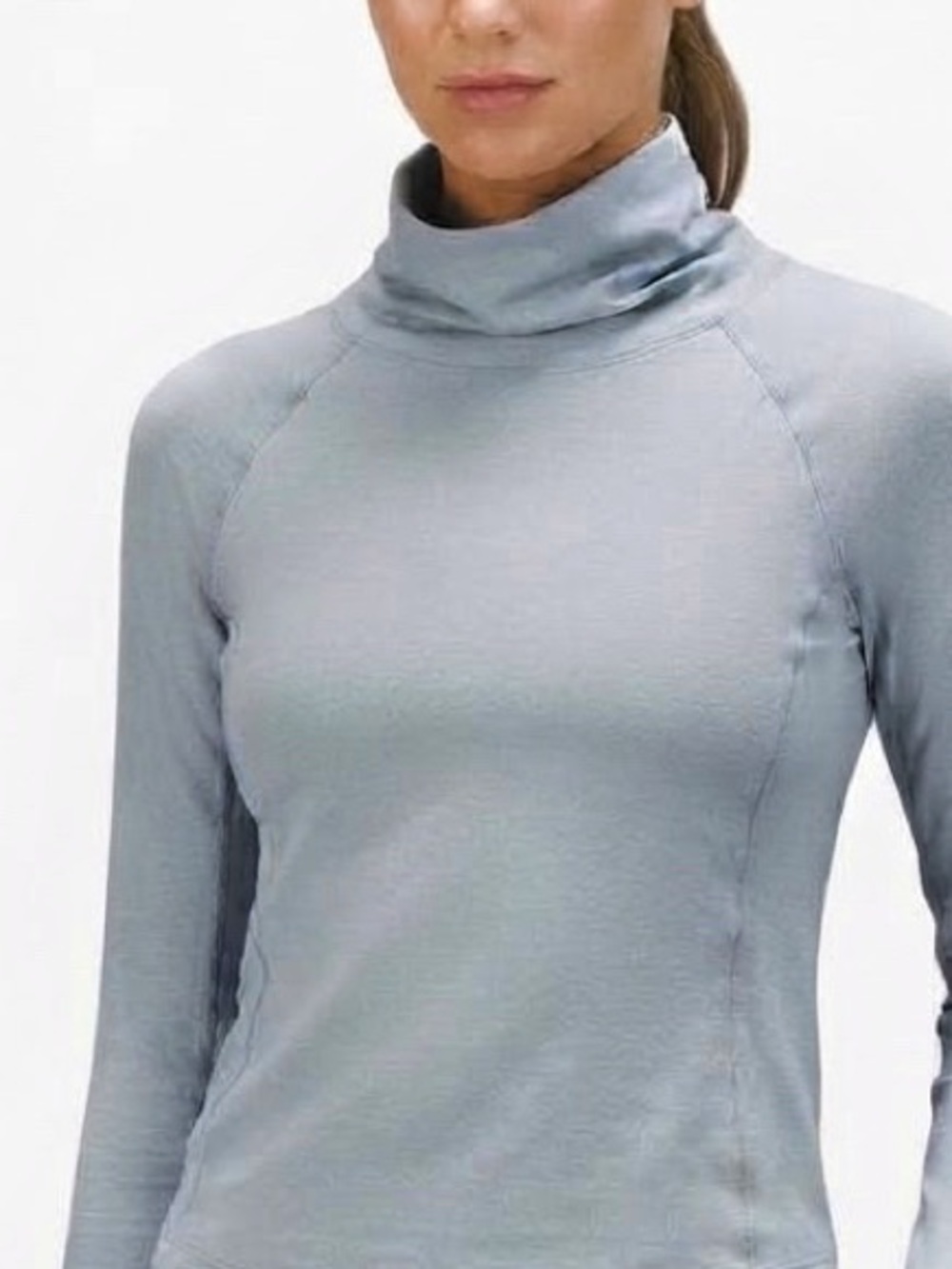 Lululemon Turtleneck Size 6 Grey Lightweight
